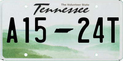 TN license plate A1524T