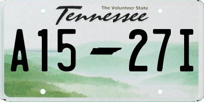 TN license plate A1527I