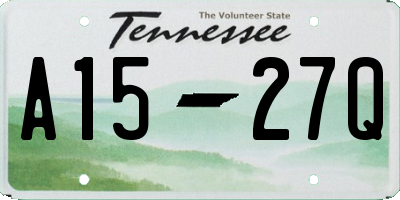 TN license plate A1527Q