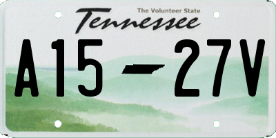 TN license plate A1527V