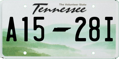 TN license plate A1528I