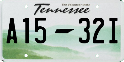 TN license plate A1532I