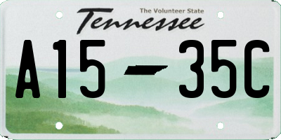 TN license plate A1535C