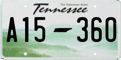 TN license plate A1536O