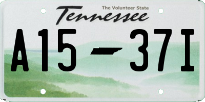 TN license plate A1537I