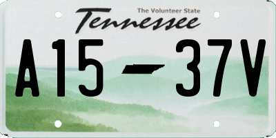 TN license plate A1537V