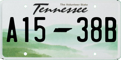 TN license plate A1538B