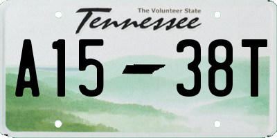 TN license plate A1538T