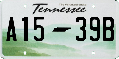 TN license plate A1539B