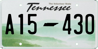 TN license plate A1543O