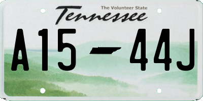 TN license plate A1544J