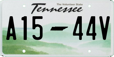 TN license plate A1544V