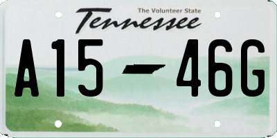 TN license plate A1546G