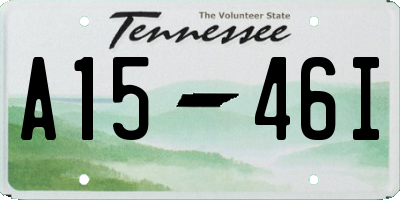 TN license plate A1546I