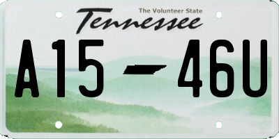 TN license plate A1546U