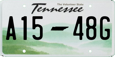 TN license plate A1548G