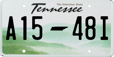 TN license plate A1548I