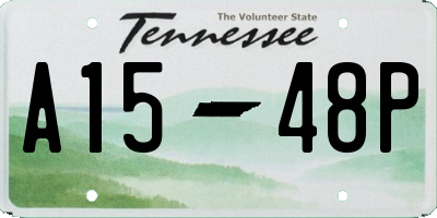 TN license plate A1548P