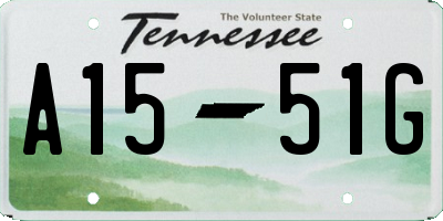 TN license plate A1551G