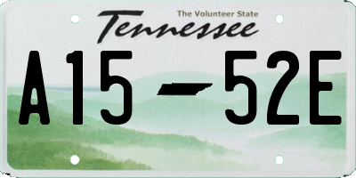 TN license plate A1552E