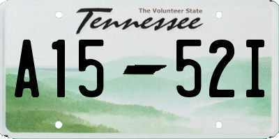 TN license plate A1552I