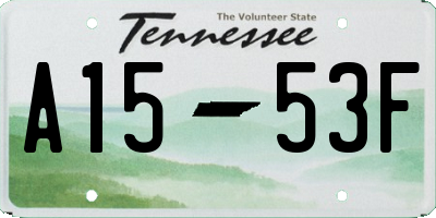 TN license plate A1553F