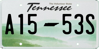 TN license plate A1553S