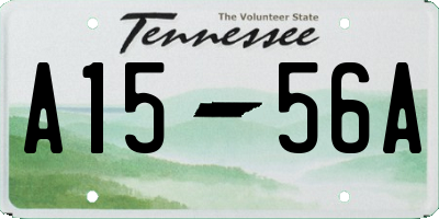 TN license plate A1556A