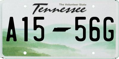 TN license plate A1556G