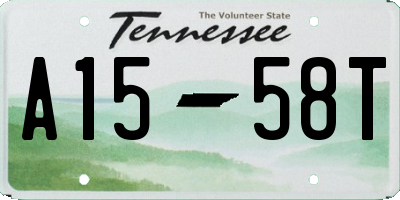 TN license plate A1558T