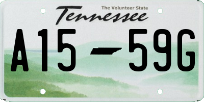 TN license plate A1559G