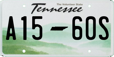 TN license plate A1560S