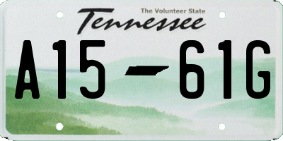 TN license plate A1561G