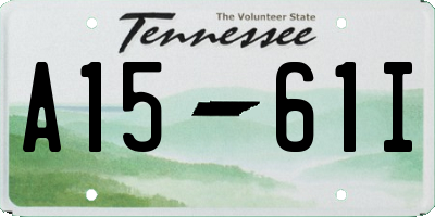 TN license plate A1561I