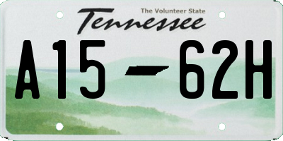 TN license plate A1562H