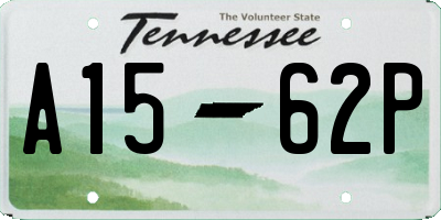 TN license plate A1562P