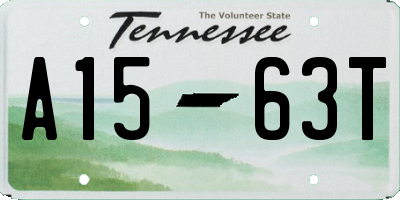 TN license plate A1563T