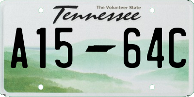 TN license plate A1564C