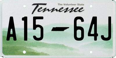 TN license plate A1564J