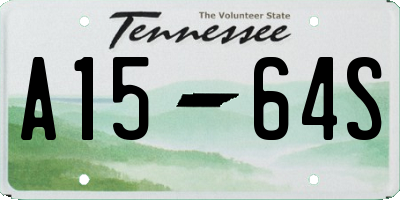 TN license plate A1564S