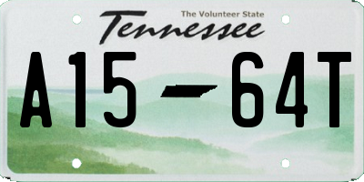 TN license plate A1564T