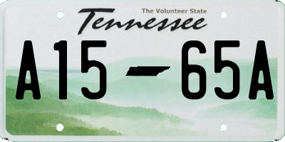 TN license plate A1565A