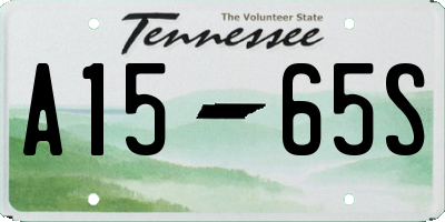 TN license plate A1565S