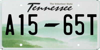 TN license plate A1565T