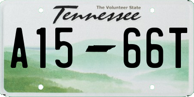 TN license plate A1566T