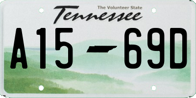 TN license plate A1569D