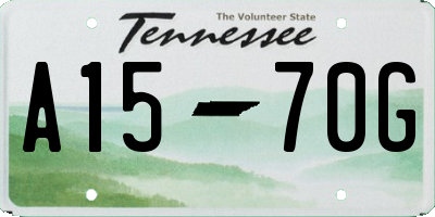 TN license plate A1570G