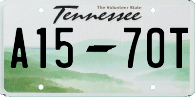 TN license plate A1570T