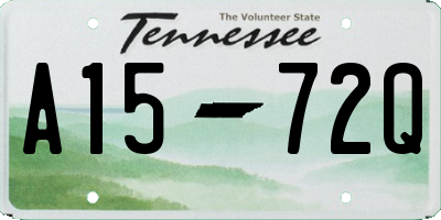 TN license plate A1572Q