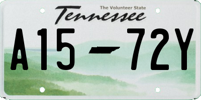 TN license plate A1572Y